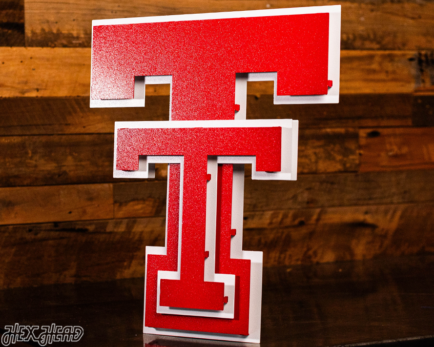 Texas Tech Red Raiders "DOUBLE T" 3D Metal Wall Art