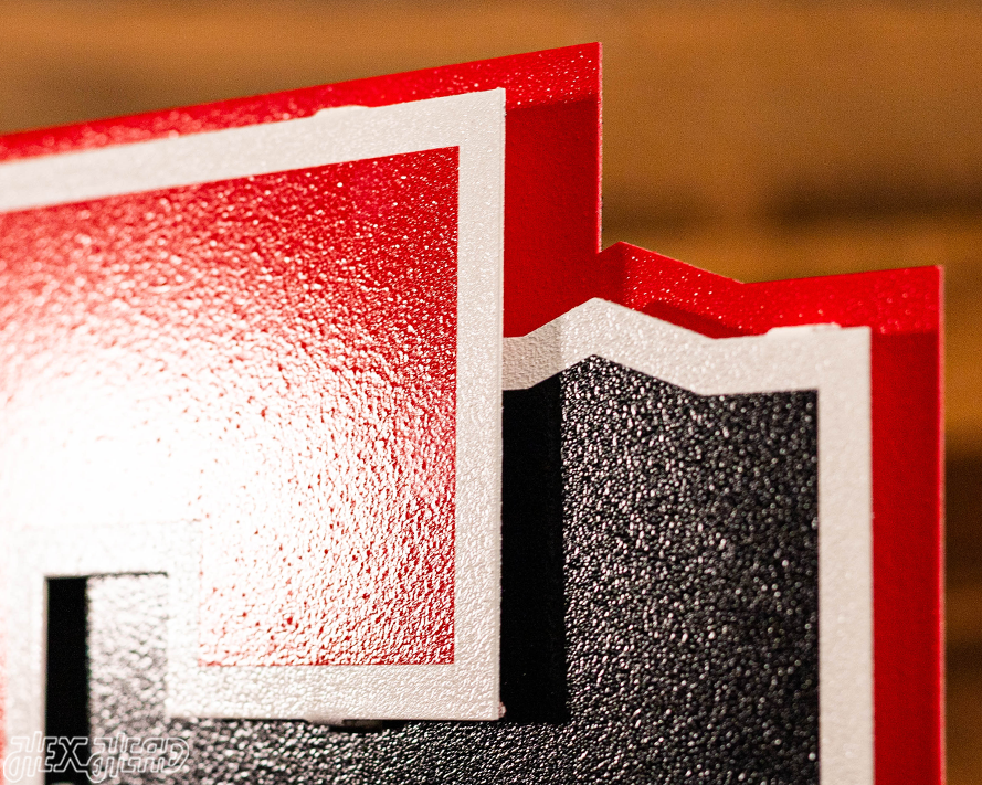 Texas Tech Red Raiders Double T On State 3D Metal Wall Art