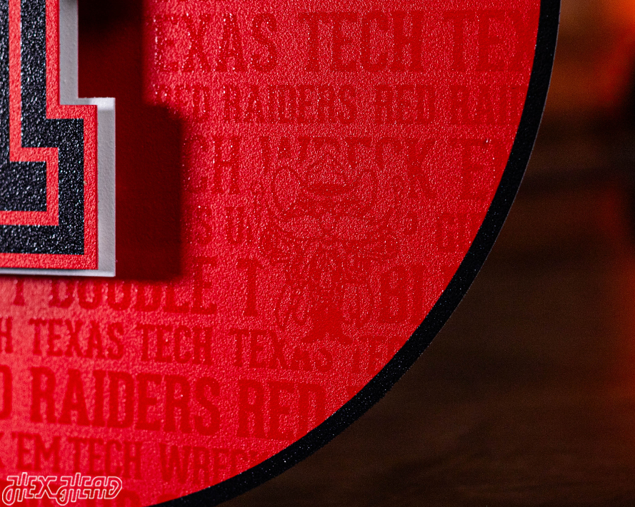 Texas Tech CRAFT SERIES 3D Embossed Metal Wall Art