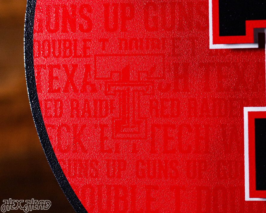 Texas Tech CRAFT SERIES 3D Embossed Metal Wall Art