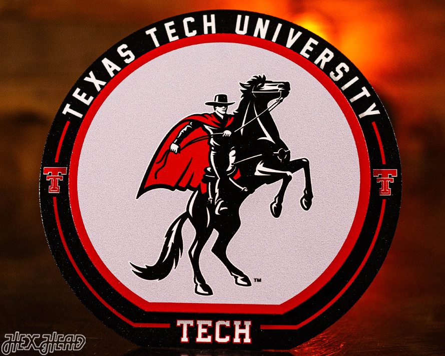 Texas Tech Red Raiders "Double Play" On the Shelf or on the Wall Art