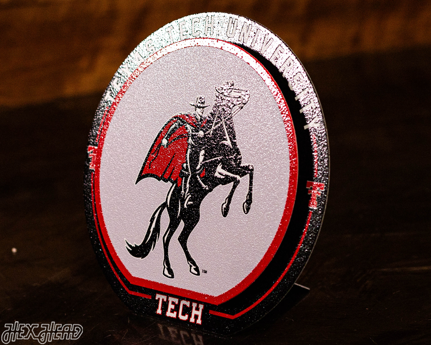 Texas Tech Red Raiders "Double Play" On the Shelf or on the Wall Art