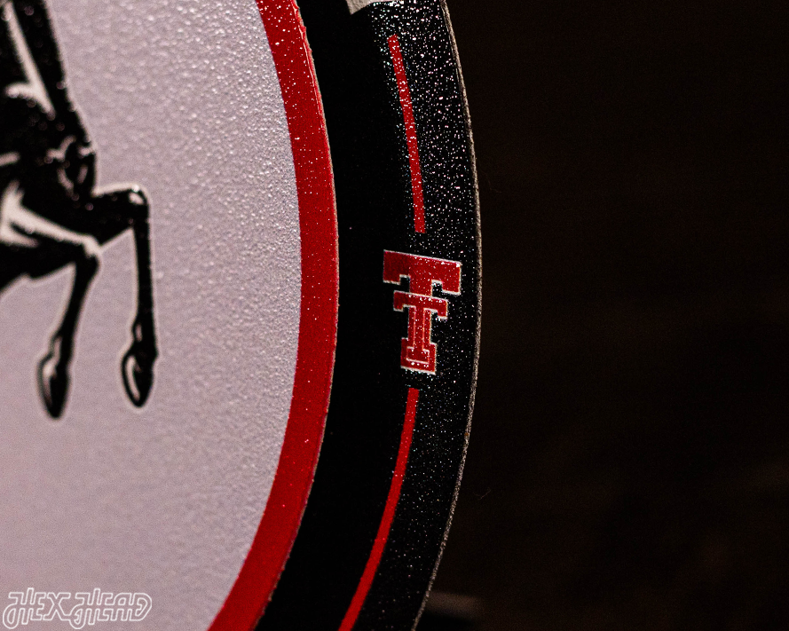 Texas Tech Red Raiders "Double Play" On the Shelf or on the Wall Art