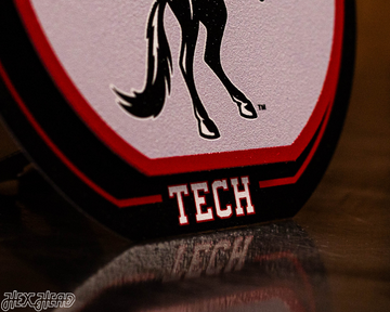 Texas Tech Red Raiders "Double Play" On the Shelf or on the Wall Art