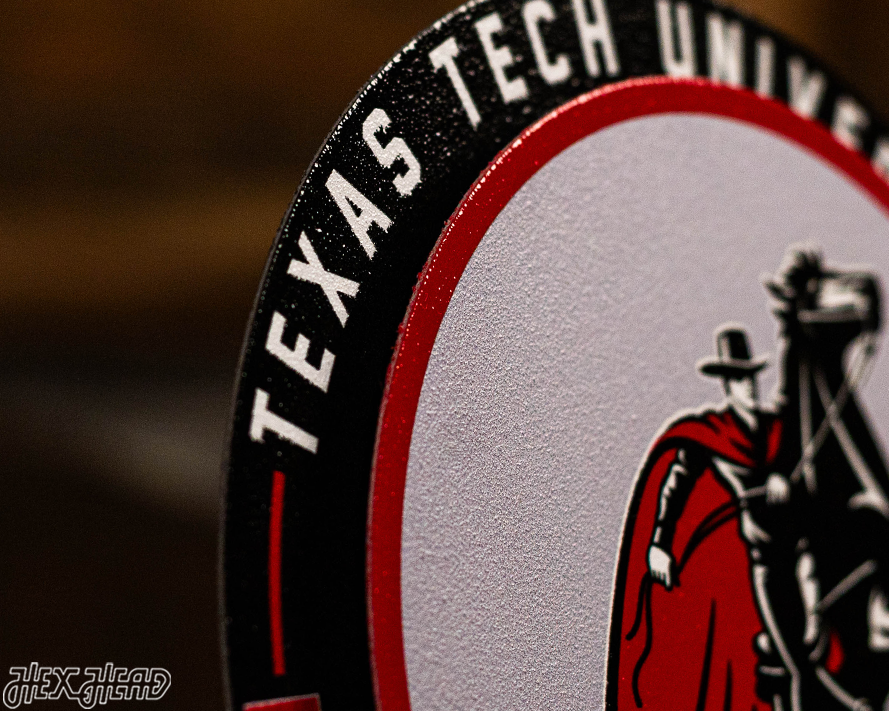 Texas Tech Red Raiders "Double Play" On the Shelf or on the Wall Art