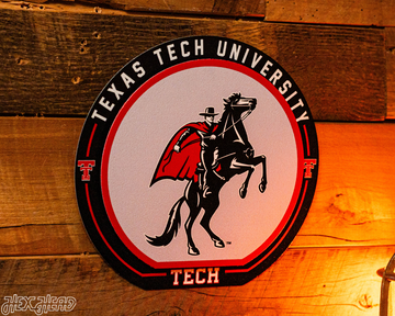 Texas Tech Red Raiders "Double Play" On the Shelf or on the Wall Art