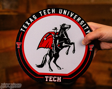 Texas Tech Red Raiders "Double Play" On the Shelf or on the Wall Art