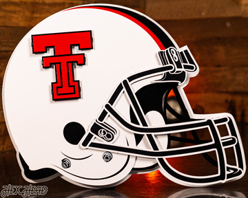 Texas Tech Red Raiders BLITZ COLLECTION - 8 LAYER Helmet 3D Metal Wall Art