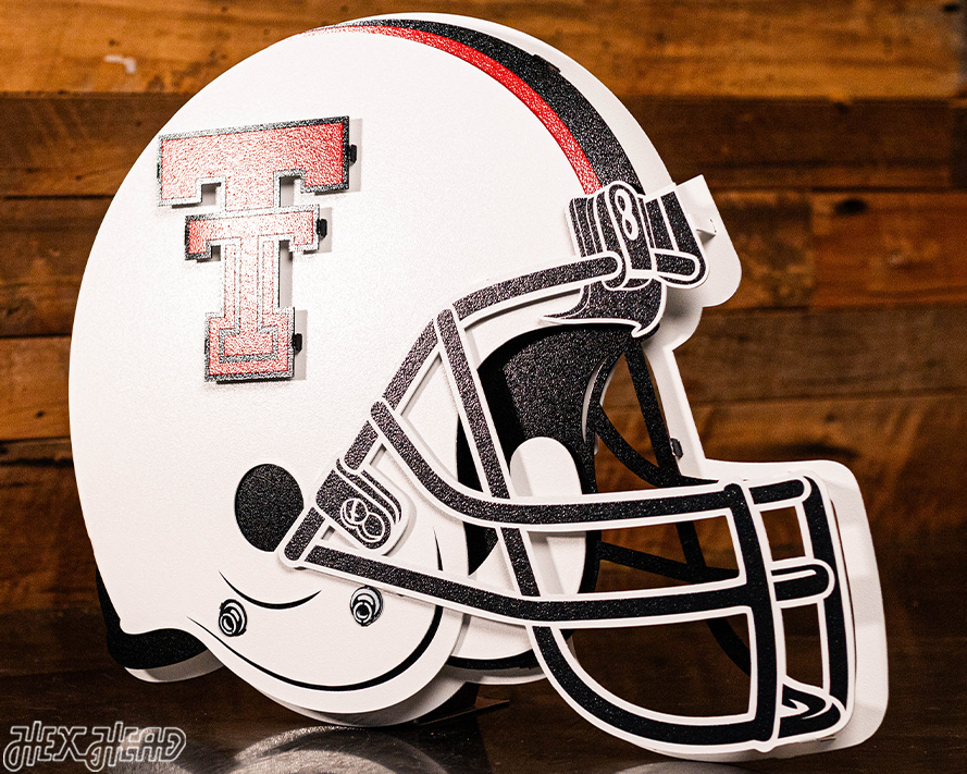 Texas Tech Red Raiders BLITZ COLLECTION - 8 LAYER Helmet 3D Metal Wall Art