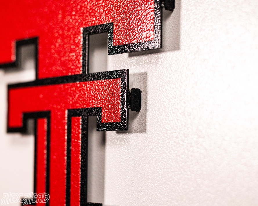Texas Tech Red Raiders BLITZ COLLECTION - 8 LAYER Helmet 3D Metal Wall Art