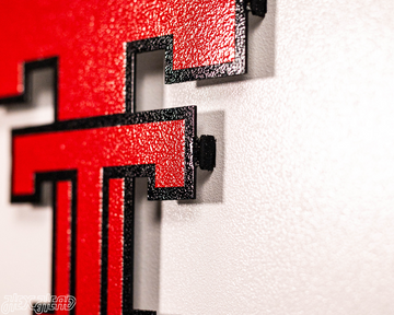 Texas Tech Red Raiders BLITZ COLLECTION - 8 LAYER Helmet 3D Metal Wall Art