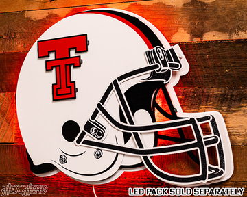 Texas Tech Red Raiders BLITZ COLLECTION - 8 LAYER Helmet 3D Metal Wall Art