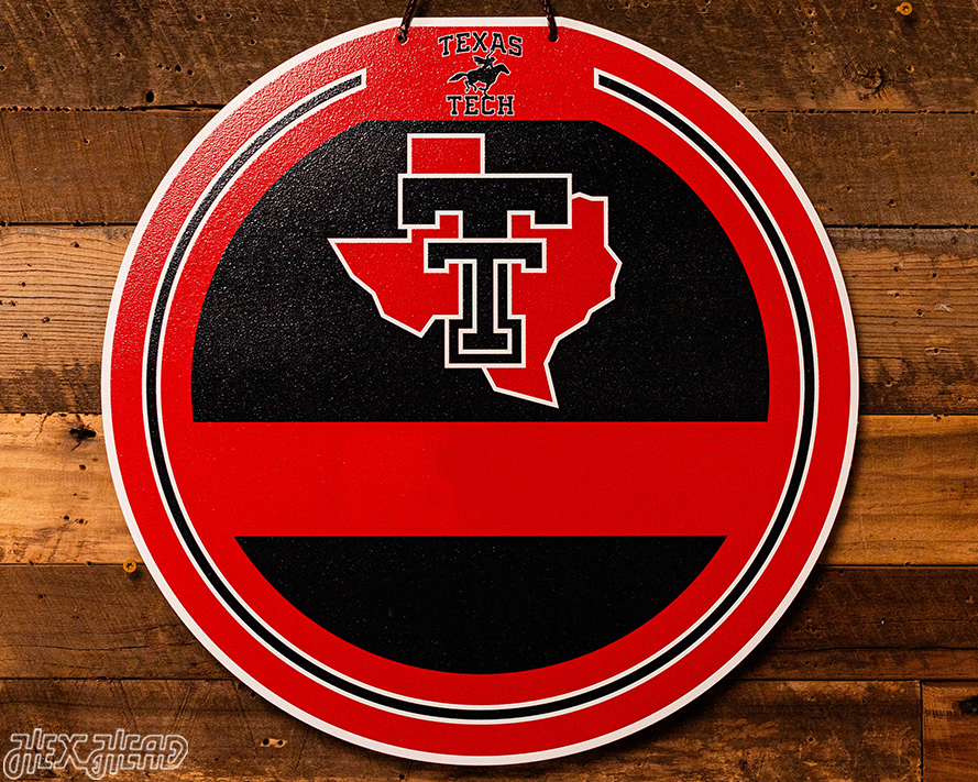 Texas Tech Red Raiders Personalized Monogram Metal Art