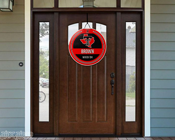 Texas Tech Red Raiders Personalized Monogram Metal Art