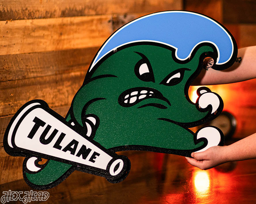 Tulane Green Wave 3D Artwork