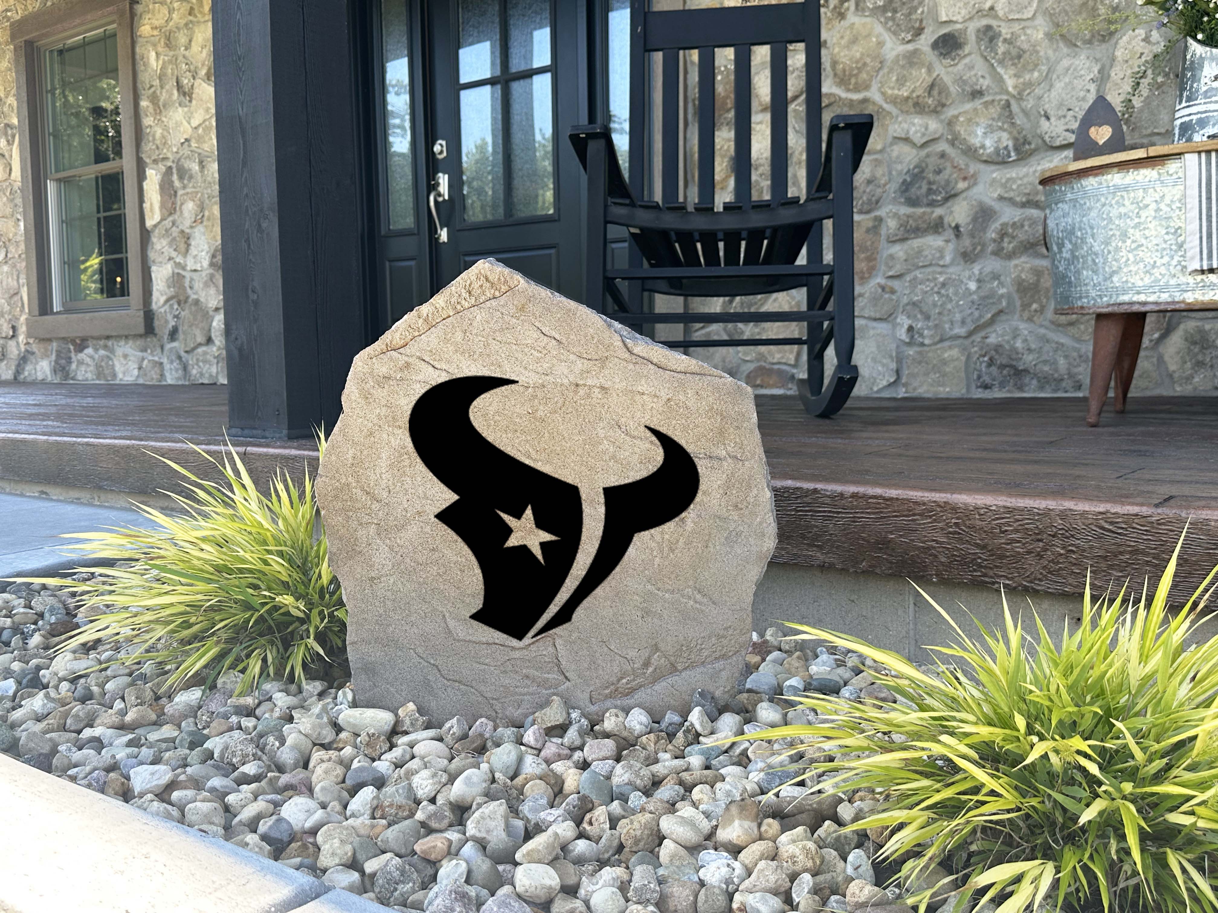 Houston Texans Design-A-Stone Landscape Art