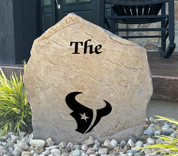 Houston Texans Design-A-Stone Landscape Art Family Name