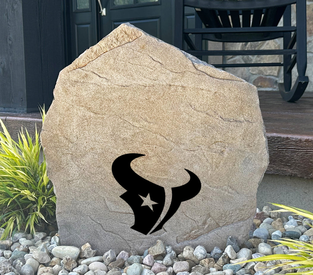 Houston Texans Design-A-Stone Landscape Art Address Stone