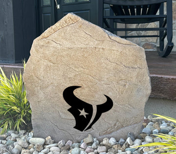 Houston Texans Design-A-Stone Landscape Art Address Stone