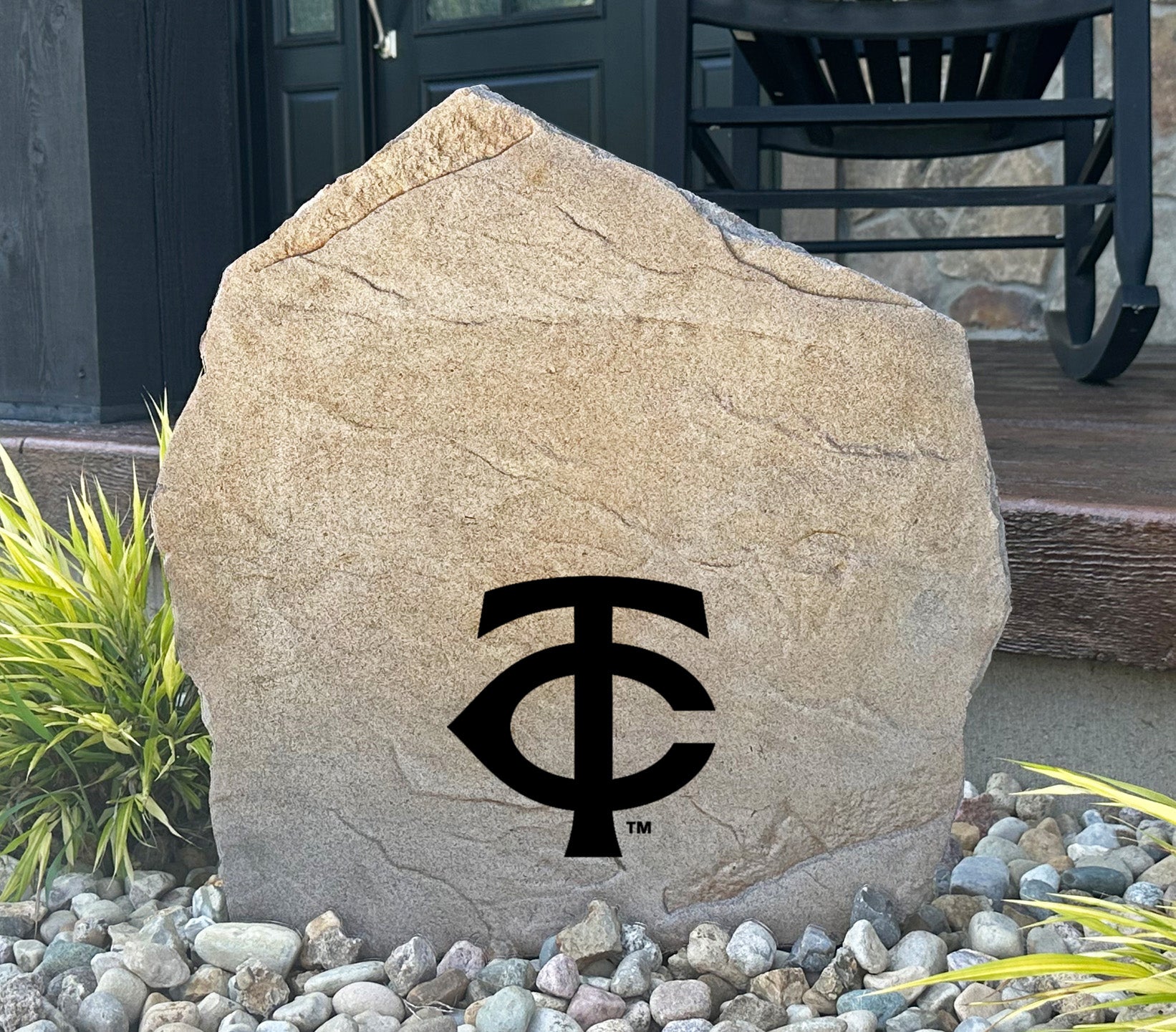 Minnesota Twins Design-A-Stone Landscape Art Address Stone