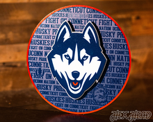 Load image into Gallery viewer, Connecticut UCONN Huskies CRAFT SERIES 3D Metal Wall Art
