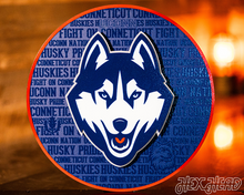 Load image into Gallery viewer, Connecticut UCONN Huskies CRAFT SERIES 3D Metal Wall Art
