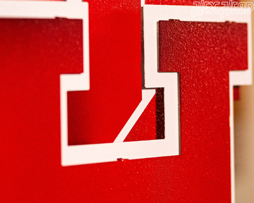 Houston Cougars Interlocking "UH" 3D Metal Wall Art