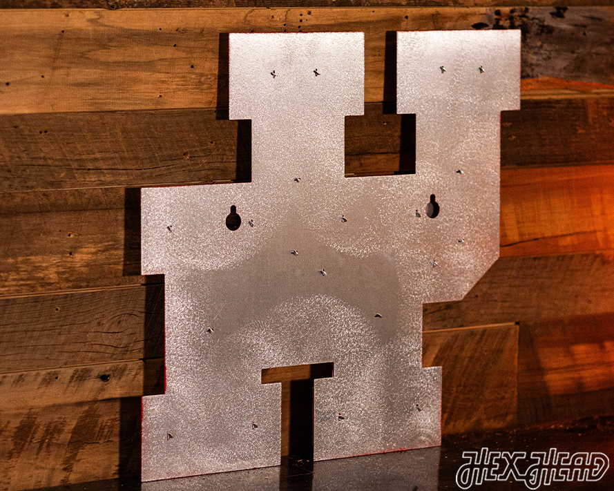 Houston interlocking "UH" 3D Metal Wall Art