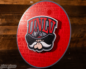UNLV Rebels CRAFT SERIES 3D Embossed Metal Wall Art