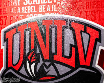 UNLV Rebels CRAFT SERIES 3D Embossed Metal Wall Art