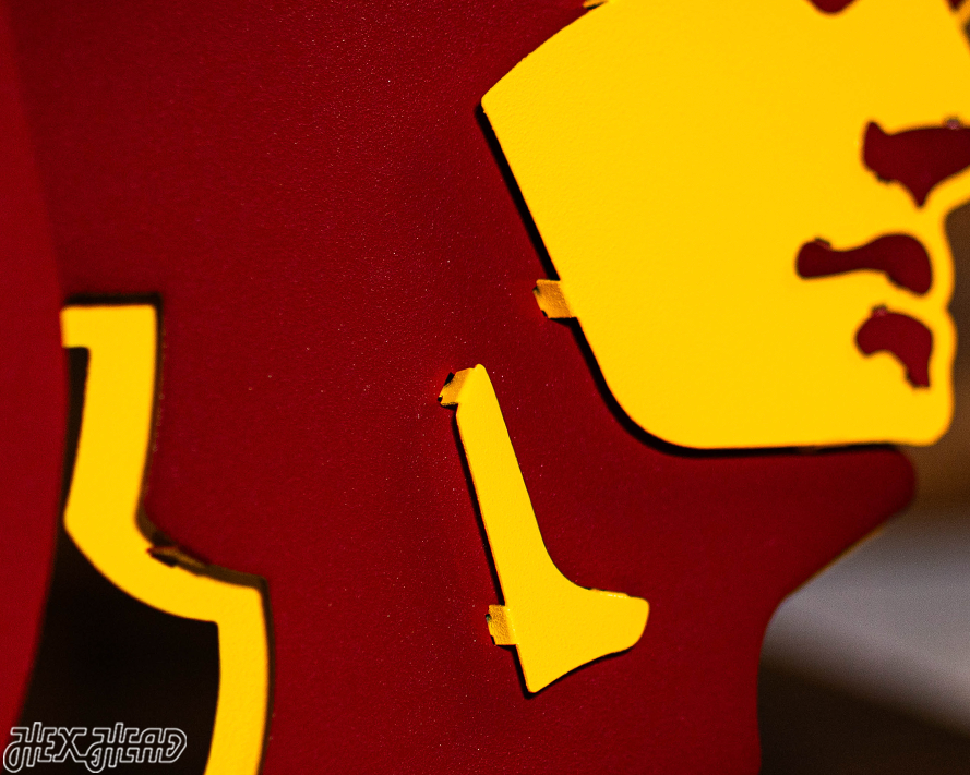 USC Southern California Trojan Mascot 3D Vintage Metal Wall Art