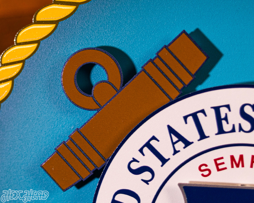 United States Coast Guard Seal 3D Vintage Metal Wall Art