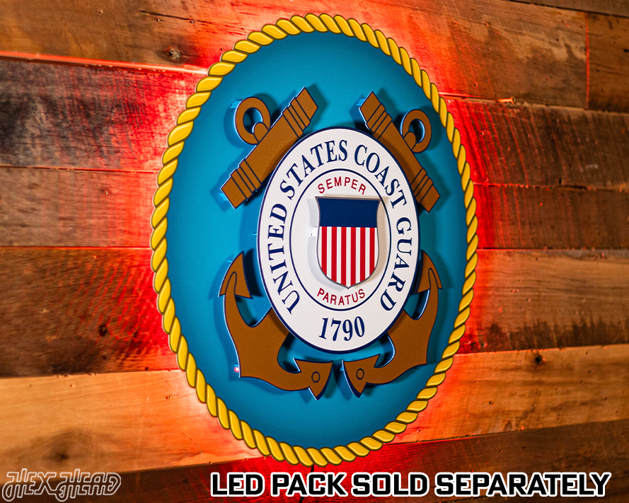 United States Coast Guard Seal 3D Vintage Metal Wall Art