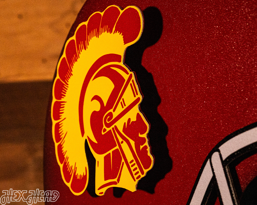 USC Southern California Trojans BLITZ COLLECTION - 8 LAYER 3D Metal Wall Art
