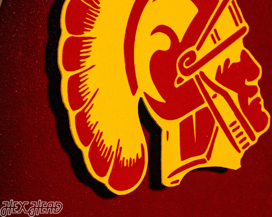 USC Southern California Trojans BLITZ COLLECTION - 8 LAYER 3D Metal Wall Art