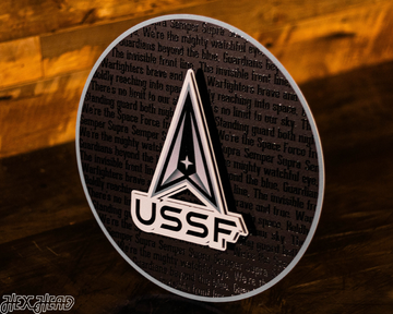 United States Space Force CRAFT SERIES 3D Embossed Metal Wall Art