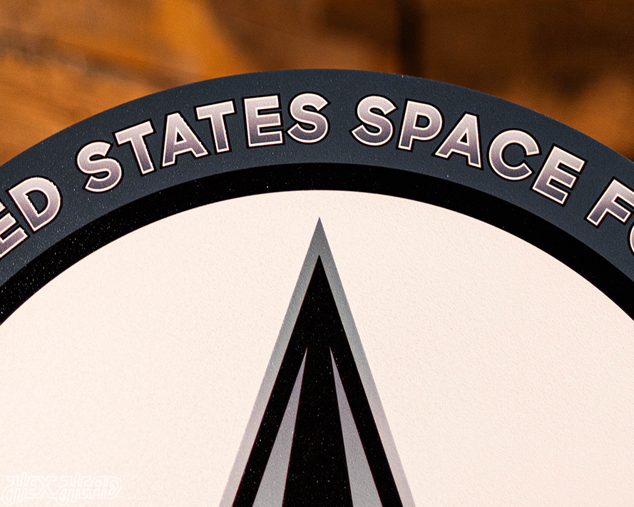 VARSITY Collection- SINGLE Layer United States Space Force Metal Wall Art