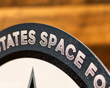 VARSITY Collection- SINGLE Layer United States Space Force Metal Wall Art