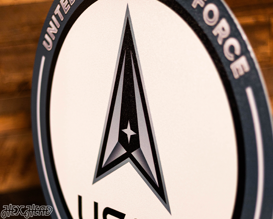 VARSITY Collection- SINGLE Layer United States Space Force Metal Wall Art