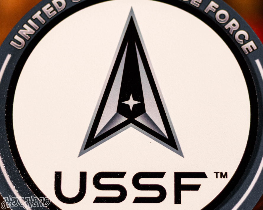 United States Space Force "Double Play" On the Shelf or on the Wall Art