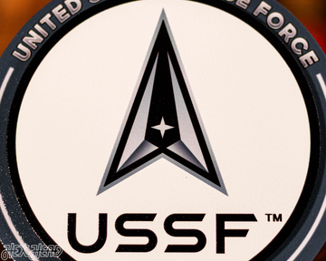 United States Space Force "Double Play" On the Shelf or on the Wall Art