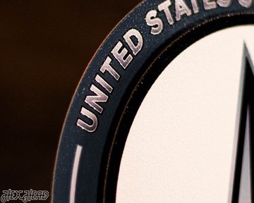 United States Space Force "Double Play" On the Shelf or on the Wall Art