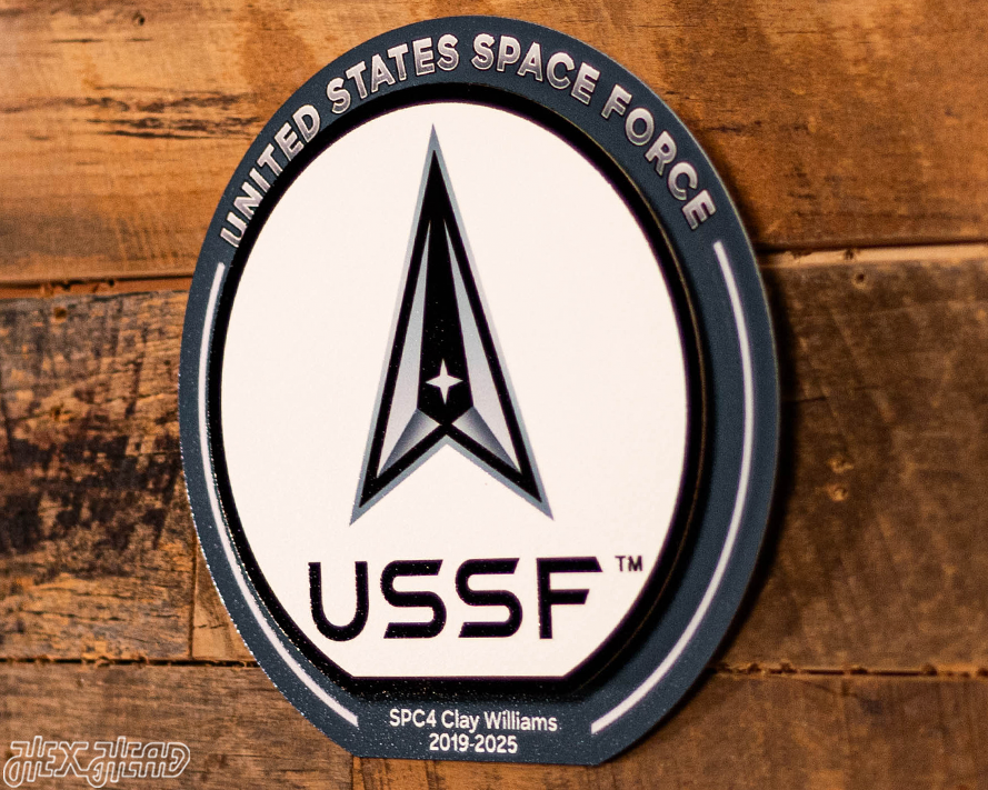 United States Space Force "Double Play" On the Shelf or on the Wall Art