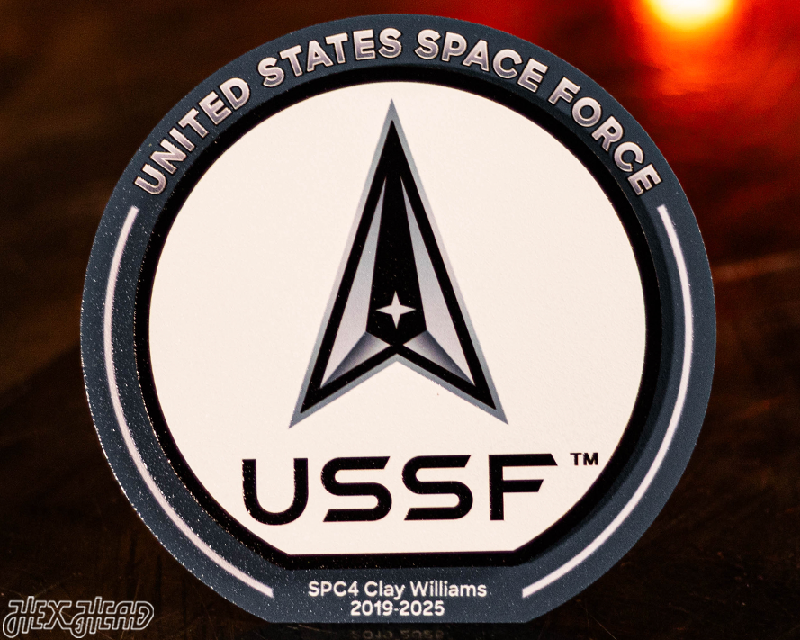 United States Space Force "Double Play" On the Shelf or on the Wall Art