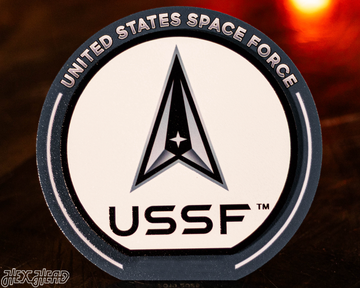 United States Space Force "Double Play" On the Shelf or on the Wall Art