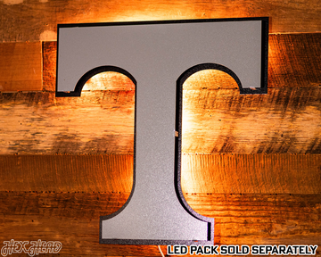 MONOCHROME - Tennessee Volunteers "T" 3D Vintage Metal Wall Art