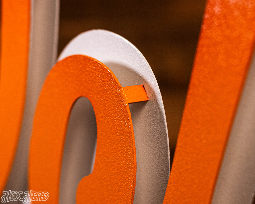 Tennessee Volunteers BASEBALL "VOLS" Script 3D Metal Wall Art