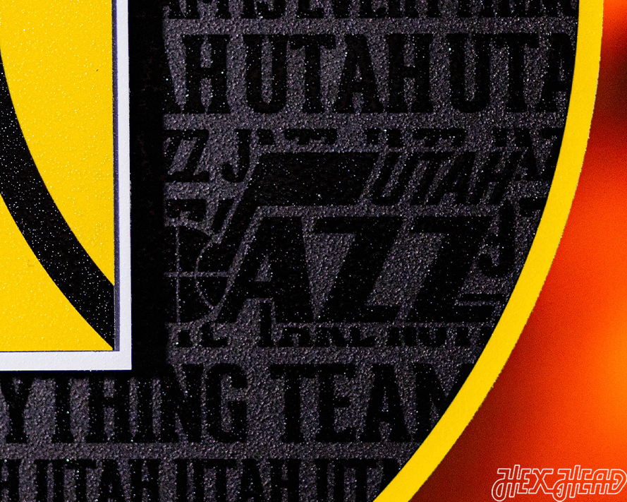 Utah Jazz CRAFT SERIES 3D Embossed Metal Wall Art