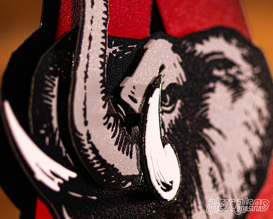 Alabama Crimson Tide VAULT "Elephant thru A" 3D Metal Wall Art
