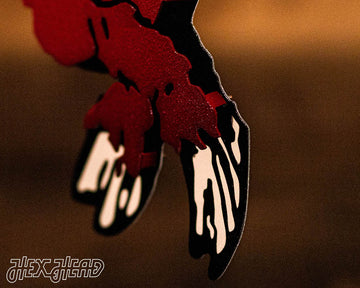 Arkansas Razorback VAULT "Hog Leaning on A"  3D Vintage Metal Wall Art